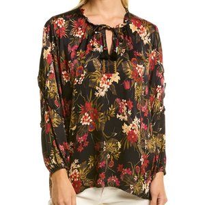 NEW Johnny Was Ruffle Detail Blouse Top S